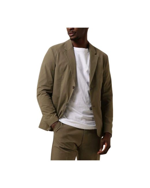 Drykorn Olivgrüner Blazer in Brown für Herren