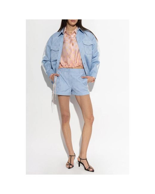 Casablanca Blue Short Shorts