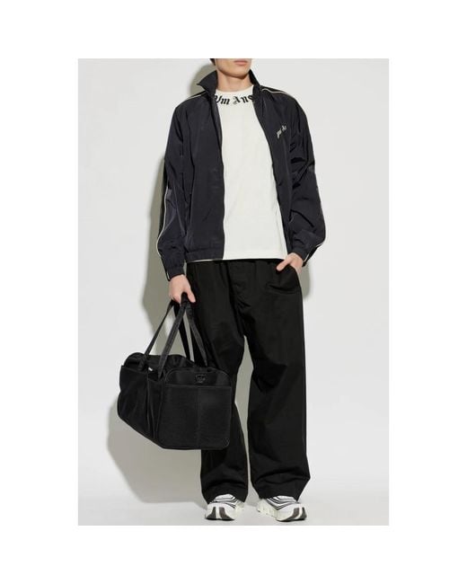Palm Angels Blue Light Jackets for men