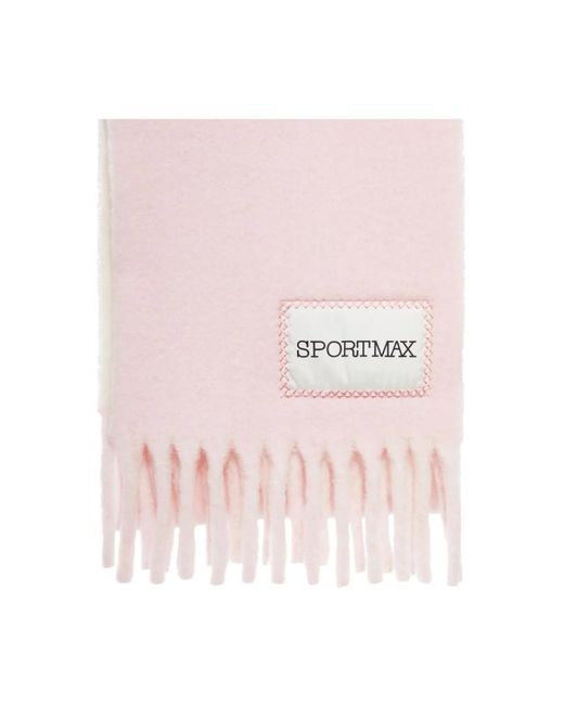 Sportmax Pink Winter Scarves