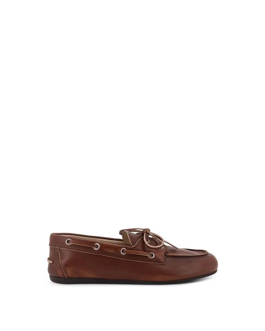 Miu Miu Brown Boat Shoes