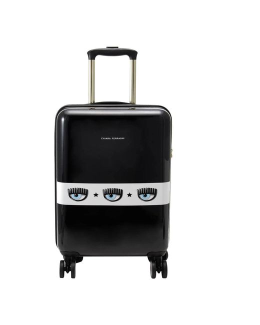 Chiara Ferragni Black Wheeled luggage
