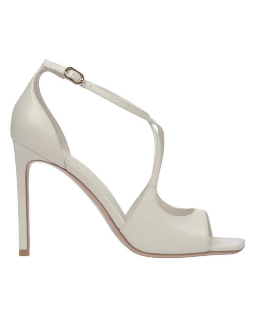 ESTRO White High Heel Sandals