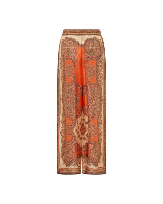 Zimmermann Mahon Relaxed Pant in het Brown
