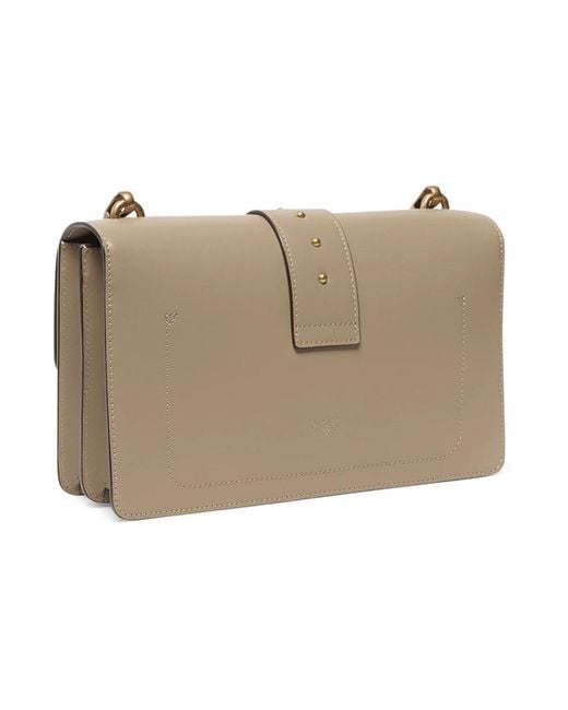 Pinko Natural Shoulder Bags