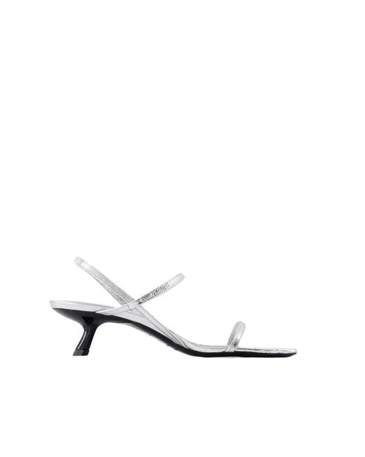 Anine Bing White High Heel Sandals