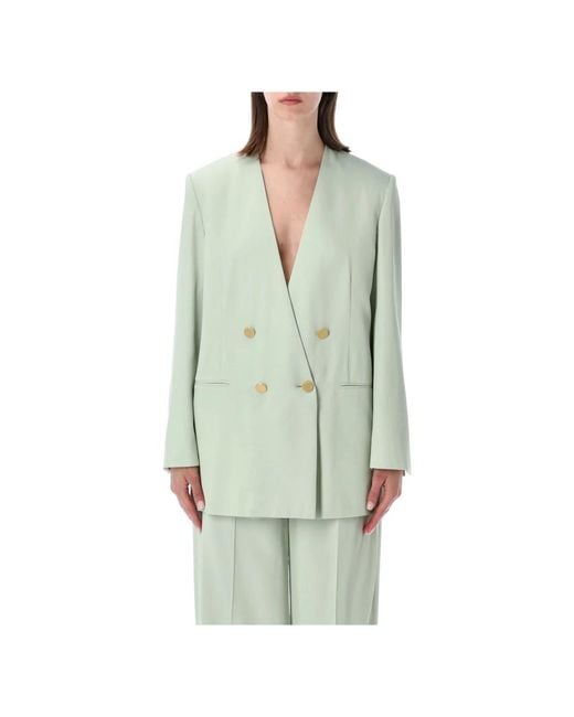 Alberta Ferretti Green Blazers
