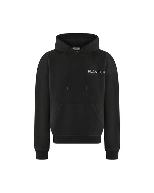 flâneur Black Hoodies for men