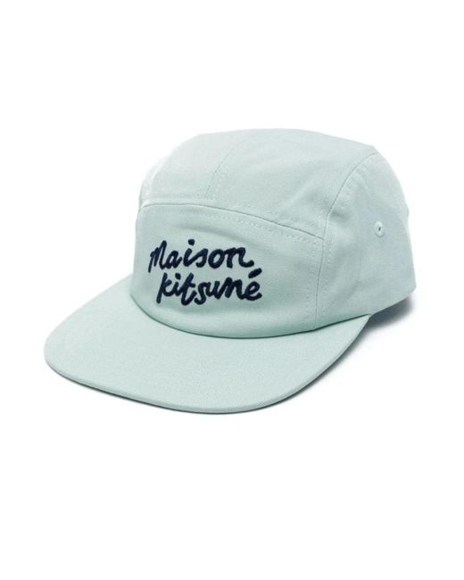 Maison Kitsuné Blue Caps for men