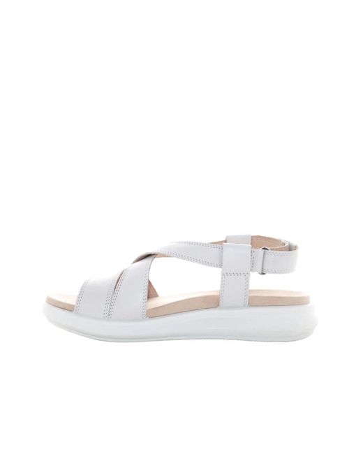 Legero White Weiße sandalen für frauen