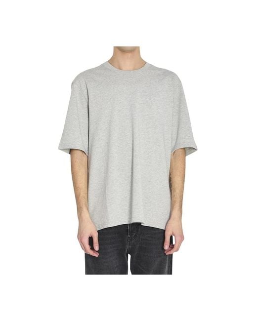 AMI Ami De Coeur Katoenen Jersey T-Shirt in het Gray voor heren
