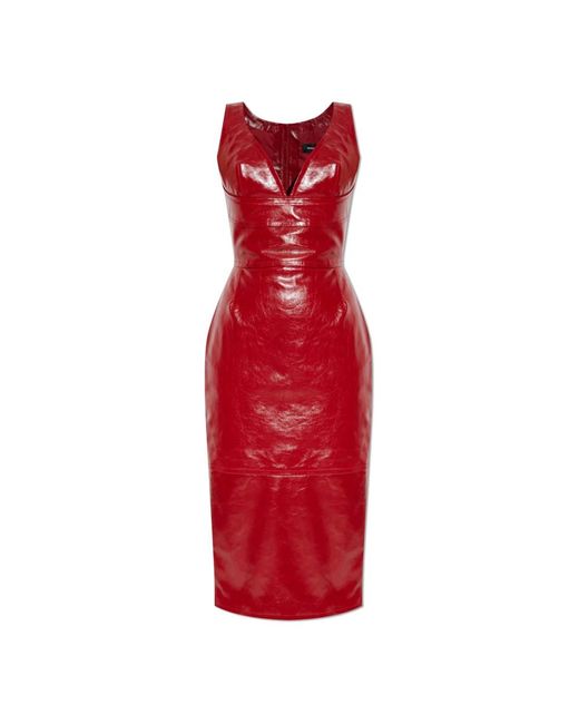 DSquared² Leren Jurk in het Red