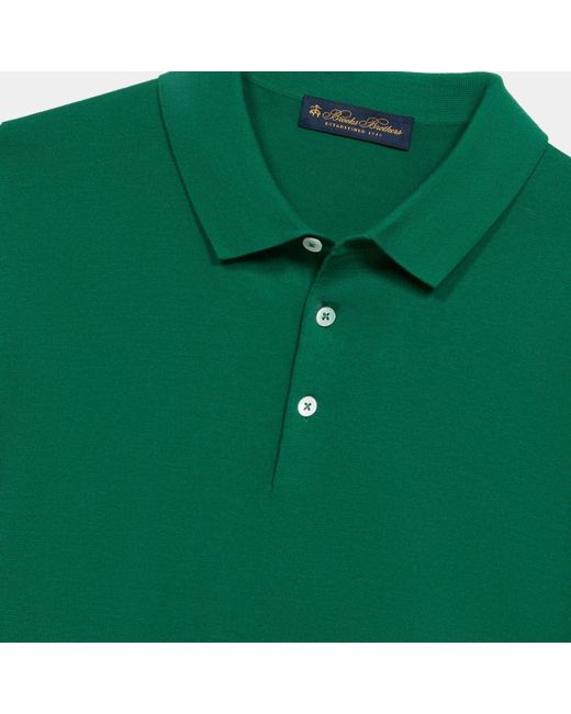 Brooks Brothers Piqué-Polohemd Aus Merzerisierter Baumwolle in Green für Herren