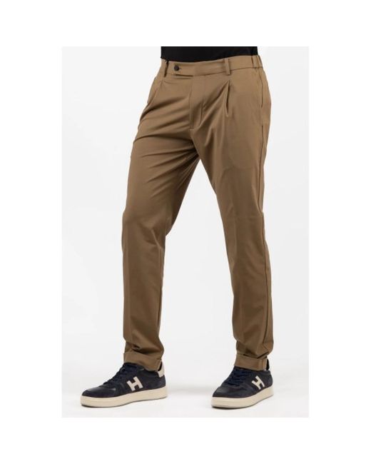 BERWICK  1707 Brown Chinos for men