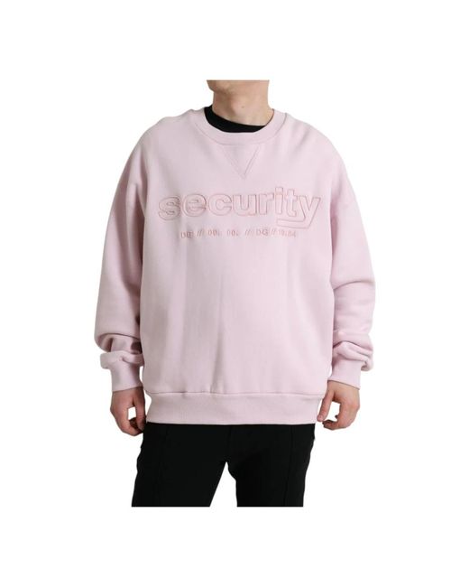 Dolce & Gabbana Pink Sweatshirts for men