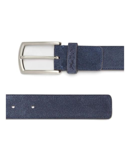 Zegna Wildledergürtel in Blue für Herren