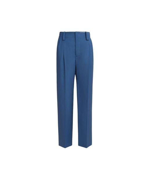 Straight Trousers Marni de color Blue
