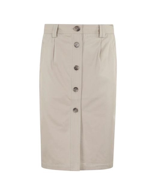 Anine Bing Midi Skirts in het Natural