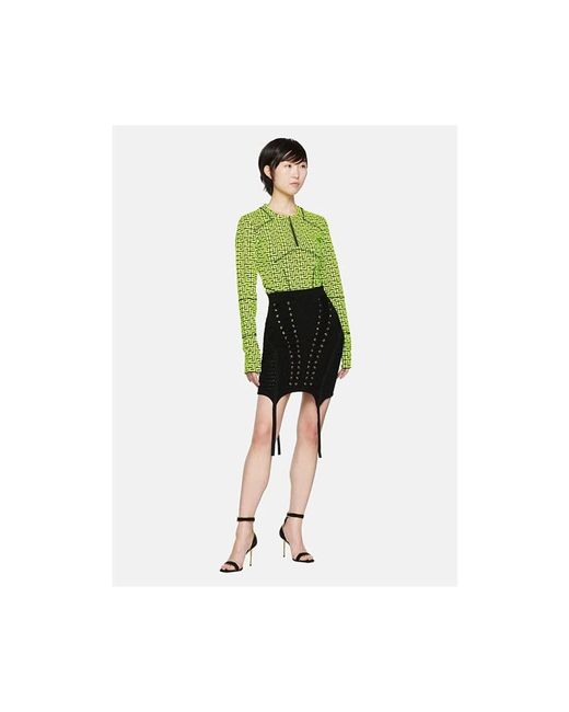 Balmain Green Long Sleeve T-Shirts