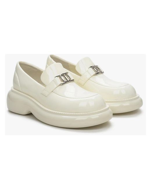 ESTRO White Loafers