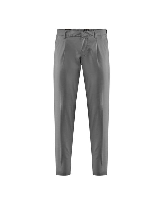Slim-Fit Trousers di Bomboogie in Gray da Uomo