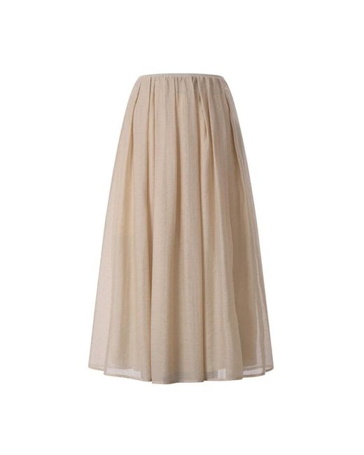 Luisa Cerano Natural Midi Skirts
