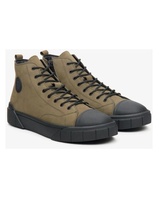 ESTRO Green Sneakers for men