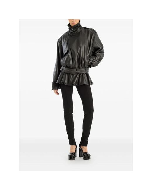 ROTATE BIRGER CHRISTENSEN Leather Jackets in het Black