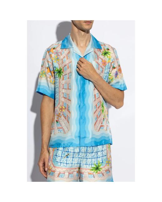 Shirts > short sleeve shirts Casablancabrand pour homme en coloris Blue