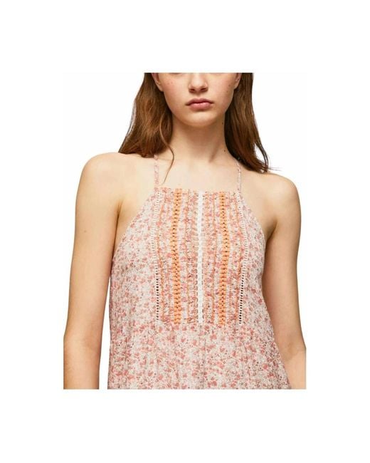 Pepe Jeans Pink Maxi Dresses