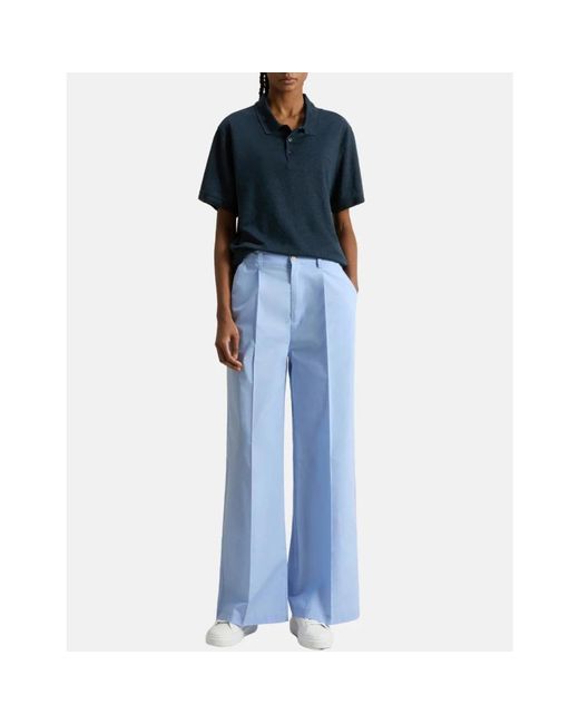 Woolrich Blue Wide Trousers