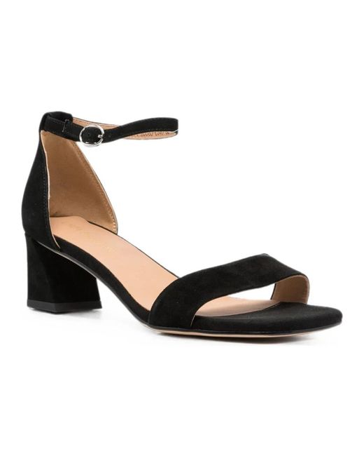 Linda Baumann Black High Heel Sandals