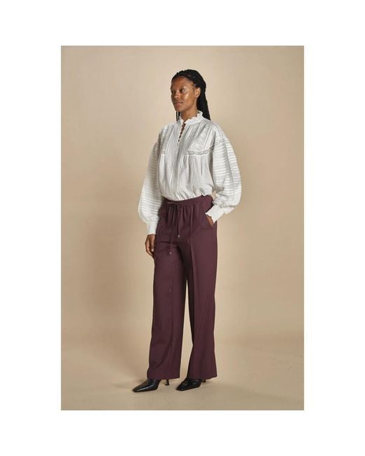 Vanessa Bruno Brown Wide Trousers