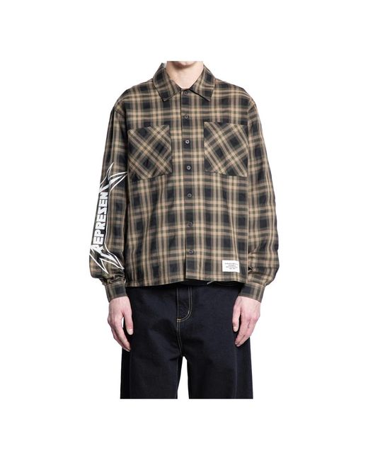 Represent Black Casual Shirts for men