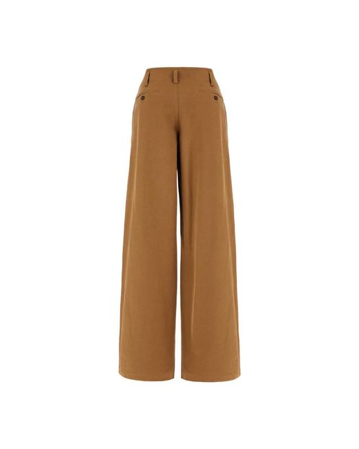 Wide Trousers di Chloé in Brown