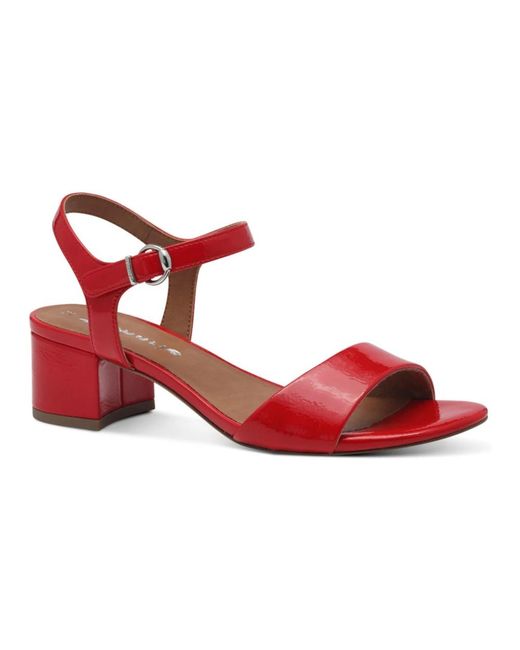 Tamaris Red High Heel Sandals