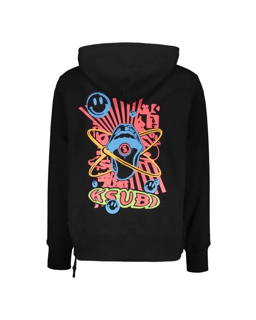 Ksubi Hoodies & Sweatvesten ,Zwart ,Katoen Katoenen Hoodie Met Verstelbare Capuchon in het Black voor heren