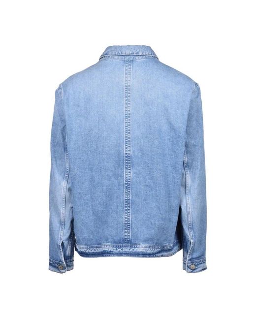 Dondup Denimjacke Mit Knopfverschluss in Blue für Herren
