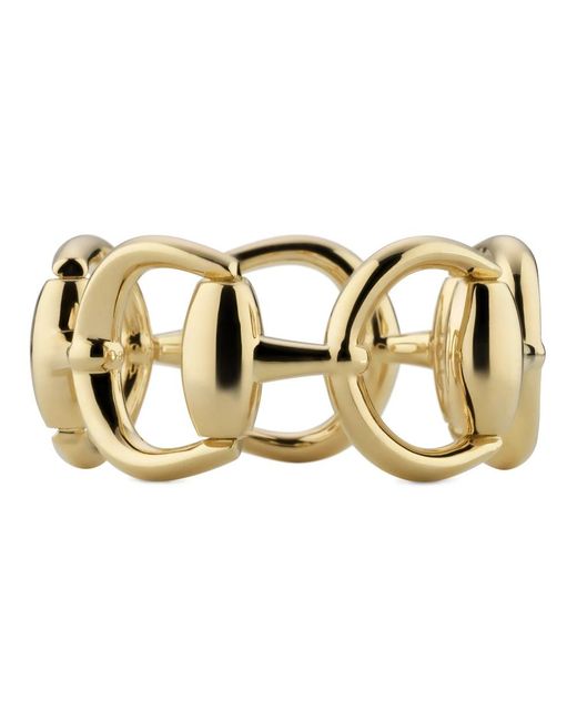 Gucci Metallic Horsebit Ring