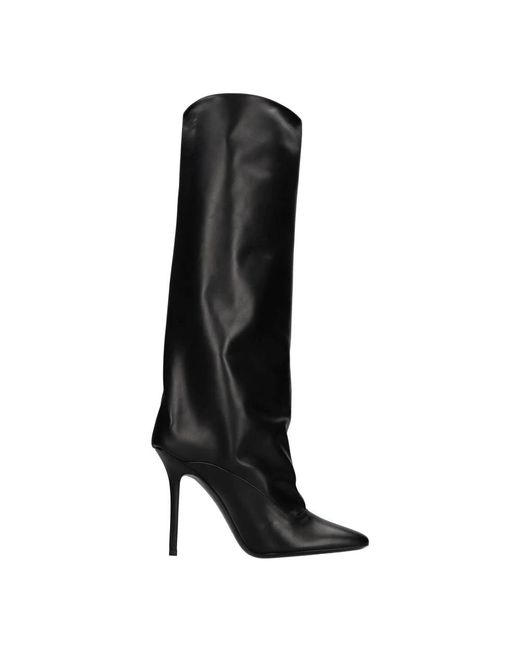 The Attico Black Heeled Boots