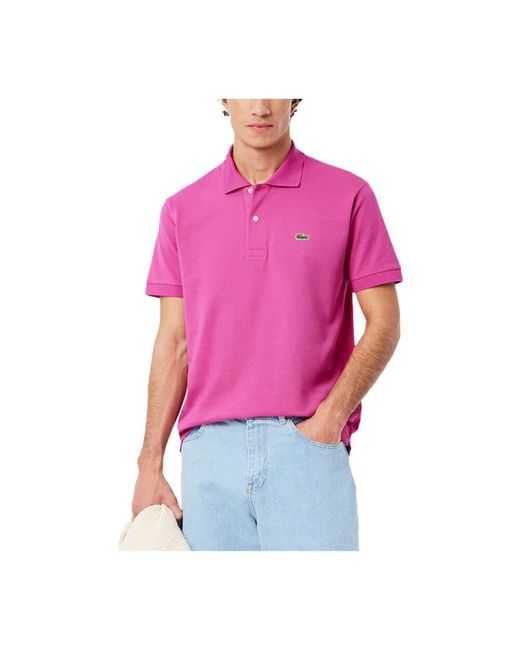 Polo Shirts Lacoste de hombre de color Pink