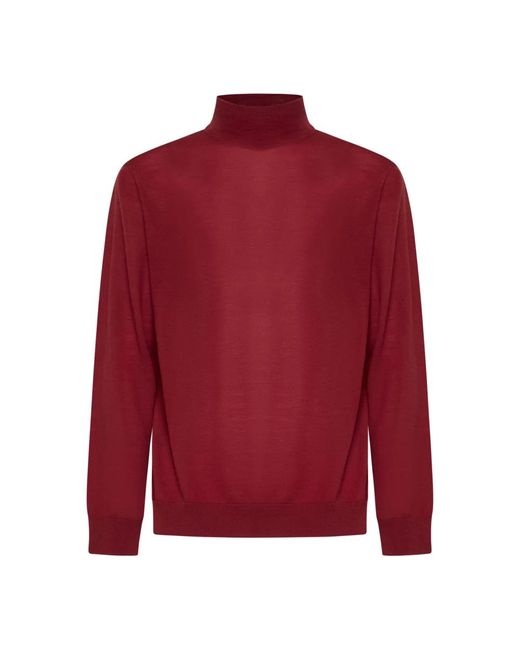 Turtlenecks D4.0 de hombre de color Red