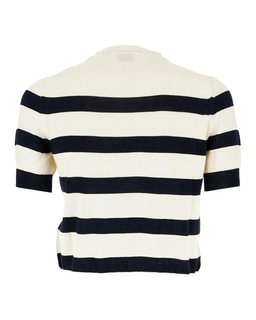 Round-Neck Knitwear di Cruna in Black