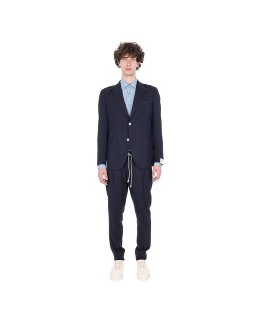 Eleventy Summertime Suit in het Blue voor heren
