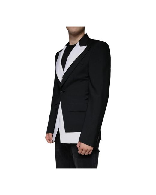Dolce & Gabbana Black Blazers for men