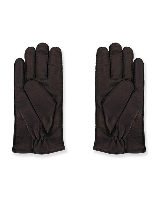 Orciani Genähte Handschuhe in Black für Herren