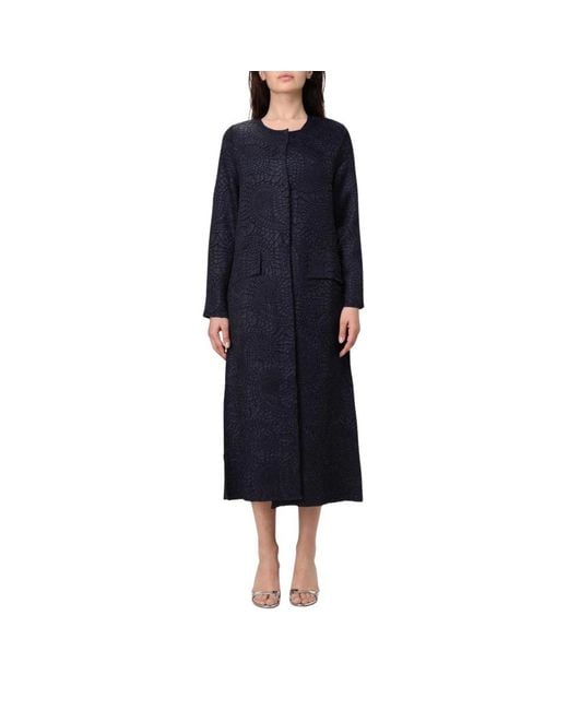 MEIMEIJ Blue Single-Breasted Coats