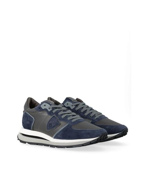 Philippe Model Blue Sneakers for men