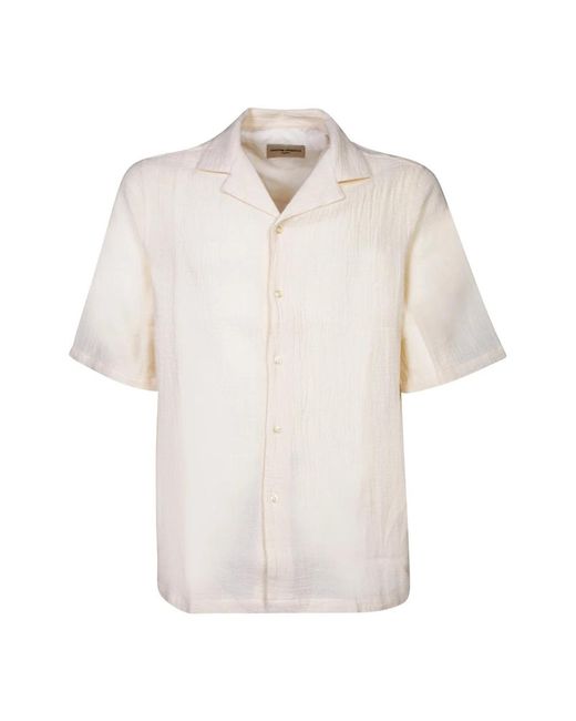 Officine Generale White Short Sleeve Shirts for men