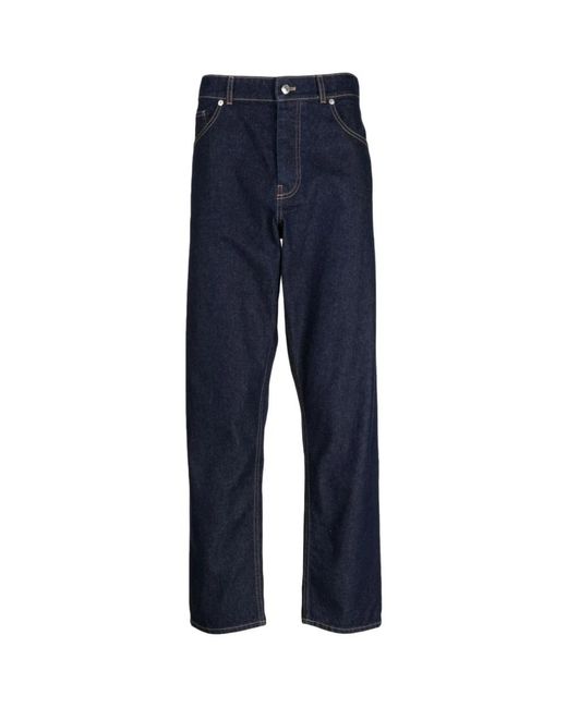 Maison Kitsuné Blue Straight Fit Jeans for men
